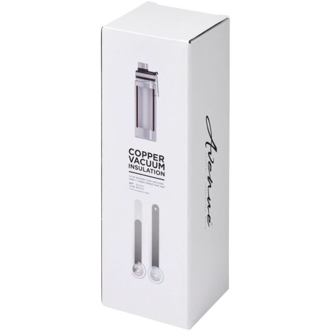 Miedziany, izolowany próżniowo bidon Gessi o pojemności 590 ml srebrny