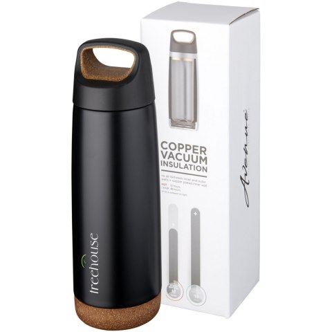 Próżniowo izolowany miedziany bidon Valhalla o pojemności 600ml czarny