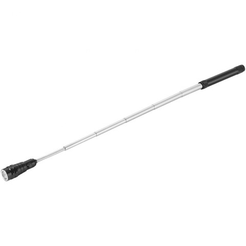 Latarka z teleskopowym chwytakiem magnetycznym Magnetica czarny