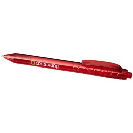 Długopis z recyklingu Vancouver czerwony przezroczysty