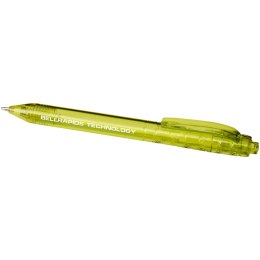 Długopis z recyklingu Vancouver przezroczysty limonkowy
