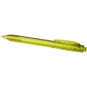 Długopis z recyklingu Vancouver przezroczysty limonkowy