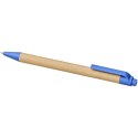 Długopis Berk z kartonu z recyklingu i plastiku kukurydzianego niebieski