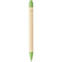 Długopis Berk z kartonu z recyklingu i plastiku kukurydzianego zielony