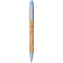Długopis Midar z korka i słomy pszennej piasek pustyni, jasnoniebieski