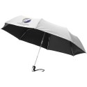 Automatyczny parasol składany 21,5" Alex srebrny, czarny