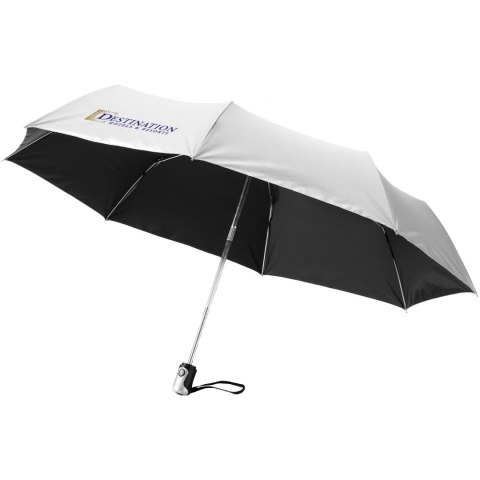 Automatyczny parasol składany 21,5" Alex srebrny, czarny