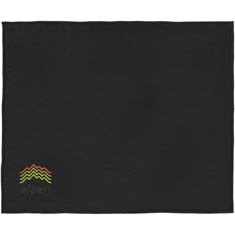 Pled z miękkiego polaru i sherpy Springwood czarny, złamana biel