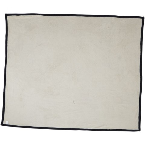 Pled z miękkiego polaru i sherpy Springwood granatowy, złamana biel