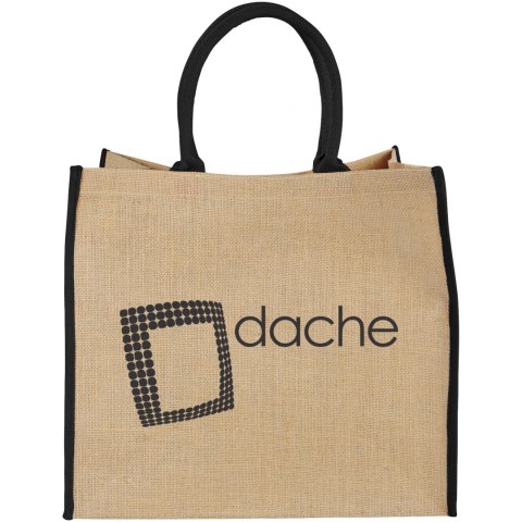 Duża torba jutowa piasek pustyni, czarny