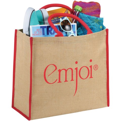 Duża torba jutowa piasek pustyni, czerwony