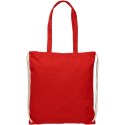 Plecak Eliza wykonany z bawełny o gramaturze 240 g/m² ze sznurkiem ściągającym czerwony