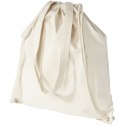 Plecak Eliza wykonany z bawełny o gramaturze 240 g/m² ze sznurkiem ściągającym natural