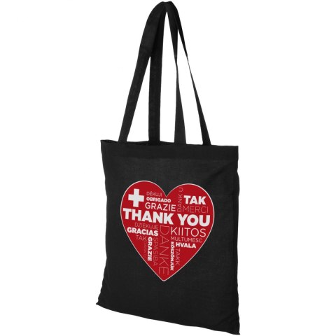 Torba bawełniana Peru 180 g/m² czarny