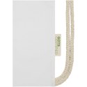 Orissa plecak ściągany sznurkiem z bawełny organicznej z certyfikatem GOTS o gramaturze 100 g/m² biały