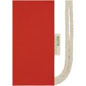 Orissa plecak ściągany sznurkiem z bawełny organicznej z certyfikatem GOTS o gramaturze 100 g/m² czerwony