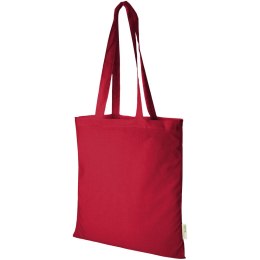 Orissa torba na zakupy z bawełny organicznej z certyfikatem GOTS o gramaturze 100 g/m² czerwony