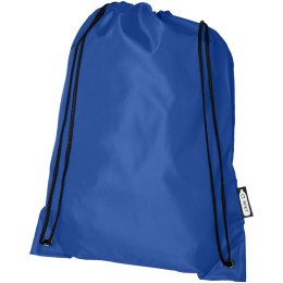 Plecak Oriole ze sznurkiem ściągającym z recyklowanego plastiku PET błękit królewski