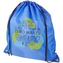 Plecak Oriole ze sznurkiem ściągającym z recyklowanego plastiku PET błękit królewski