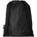 Plecak Oriole ze sznurkiem ściągającym z recyklowanego plastiku PET czarny