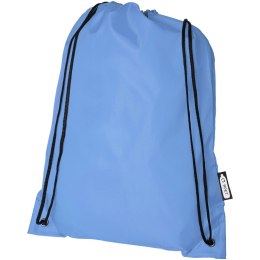 Plecak Oriole ze sznurkiem ściągającym z recyklowanego plastiku PET jasnoniebieski