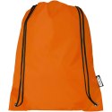 Plecak Oriole ze sznurkiem ściągającym z recyklowanego plastiku PET pomarańczowy