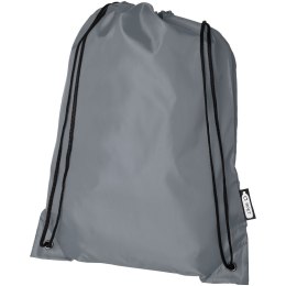 Plecak Oriole ze sznurkiem ściągającym z recyklowanego plastiku PET szary