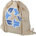 Plecak Pheebs z bawełnianym sznurkiem ściągającym z recyklingu o gramaturze 210 g/m² natural
