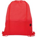 Siateczkowy plecak Oriole ściągany sznurkiem czerwony