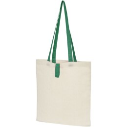 Składana torba na zakupy Nevada wykonana z bawełny o gramaturze 100 g/m² natural, zielony