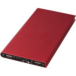 Aluminiowy powerbank Plate 8000 mAh czerwony