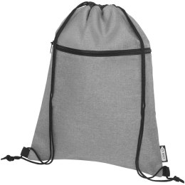 Plecak Ross ściągany sznurkiem z plastiku z recyclingu heather medium grey