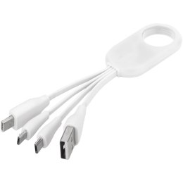 Kabel do ładowania z końcówką USB typu C 4w1 Troup biały