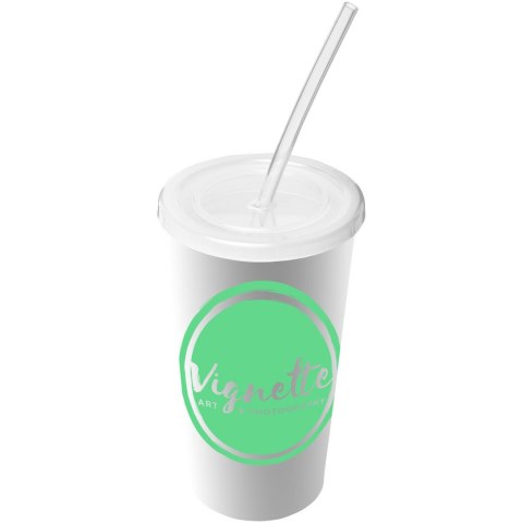 Kubek Brite-Americano® z podwójną ścianką o pojemności 350 ml biały