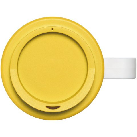 Kubek termiczny z serii Brite-Americano Grande o pojemności 350 ml biały, żółty