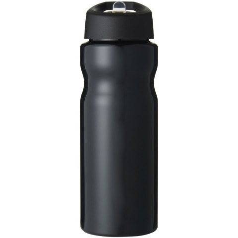 Bidon H2O Base® o pojemności 650 ml z wieczkiem z słomką czarny