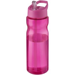 Bidon H2O Base® o pojemności 650 ml z wieczkiem z słomką magenta, magenta