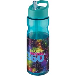 Bidon H2O Base® o pojemności 650 ml z wieczkiem z słomką morski, morski