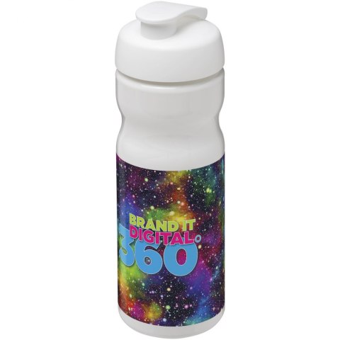 Bidon H2O Base® o pojemności 650 ml z wieczkiem zaciskowym biały