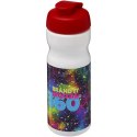 Bidon H2O Base® o pojemności 650 ml z wieczkiem zaciskowym biały, czerwony