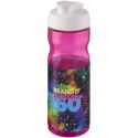 Bidon H2O Base® o pojemności 650 ml z wieczkiem zaciskowym magenta, biały