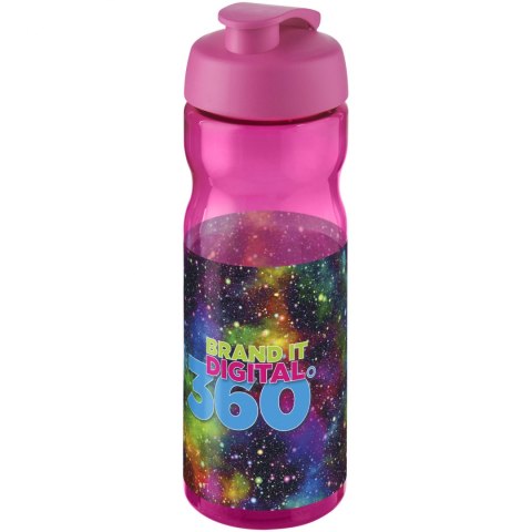 Bidon H2O Base® o pojemności 650 ml z wieczkiem zaciskowym magenta, magenta