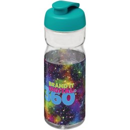 Bidon H2O Base® o pojemności 650 ml z wieczkiem zaciskowym przezroczysty, błękitny