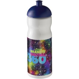 Bidon H2O Base® o pojemności 650 ml z wypukłym wieczkiem biały, niebieski