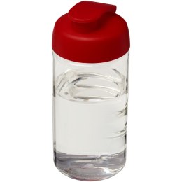 Bidon H2O Bop® o pojemności 500 ml z wieczkiem zaciskowym przezroczysty, czerwony