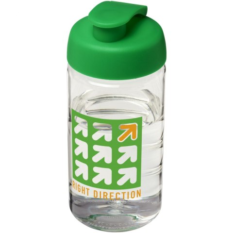 Bidon H2O Bop® o pojemności 500 ml z wieczkiem zaciskowym przezroczysty, zielony