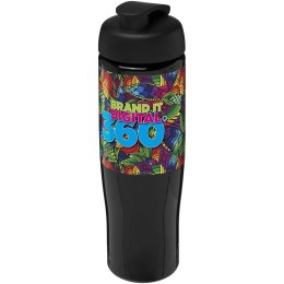 Bidon H2O Tempo® o pojemności 700 ml z wieczkiem zaciskowym czarny