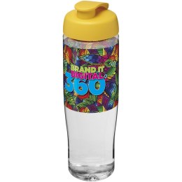 Bidon H2O Tempo® o pojemności 700 ml z wieczkiem zaciskowym przezroczysty, żółty