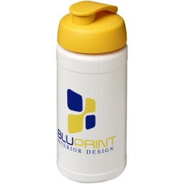 Bidon Baseline® Plus o pojemności 500 ml z wieczkiem zaciskowym biały, żółty