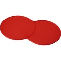 Podkładka podwójna wykonana z tworzywa sztucznego Sidekick czerwony